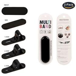 FOURPLUSONE Cell Phone Grip, Universal Handheld Finger Strap Loop Holder for iPhone Samsung Smartphone Kindle Tablet Car Vent Holder
