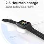 Updated Version Watch Charger, Charging Cable for Apple Watch Magnetic Wireless Portable Charger Charging Cable Cord Compatible for Watch Series 5 4 3 2 1 for All Watch 44 42 40 38-White