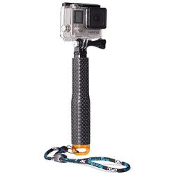 Fosmon Extendable Monopod, Adjustable Selfie stick for GoPro Original HD HERO 1 /2 / 3 / 3+ / 4 Black & Silver / 5 Session / 6 Black