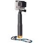 Fosmon Extendable Monopod, Adjustable Selfie stick for GoPro Original HD HERO 1 /2 / 3 / 3+ / 4 Black & Silver / 5 Session / 6 Black