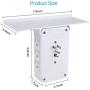 Socket Shelf 8 Outlet Surge Protector, Wall Socket Shelf Outlet Extender with 2 USB Charging Port, Bathroom Outlet Plug Expansion Shelf(8AC2USB-Surge Protector)