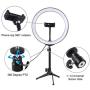 10.2 Inches Ring Light -Dimmable LED Ring Light Kit Photography Light Selfie Fill Light with Mobile Phone Holder for Vlog, Makeup, YouTube, Camera, Photo, Video