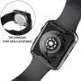 [2-Pack] Julk Case for Apple Watch Series 5 / Series 4 Screen Protector 40mm, 2019 New iWatch Overall Protective Case TPU HD Ultra-Thin Cover for Series 5/4 (1 Black+1 Transparent)