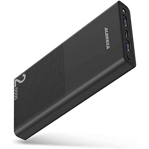 Alongza 20000mah Portable Charger, High Capacity Power Bank for Cell Phone 2 USB Ports External Battery Back Mobile Backup Charger Compatible with iPhone,Samsung, Android and More Smart Devices