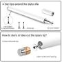 Digiroot Universal Stylus(2 Pcs), Magnetic Disc Stylus Pen 2019 Updated Touch Capacitive Screen Pens for Apple/iPhone/Ipad/Android/Surface with 6 Replacement Tips - (Rose Gold/White)