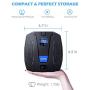 uleete Digital Tire Inflator for Car w/Auto Pump/Shut Off Feature, DC 12V Portable Air Compressor, Auto Tire Pump with LED Light, Air Pump for Car Tires, Bicycles and Other Inflatables