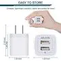 USB Wall Charger, Charger Adapter, Ailkin 2-Pack 2.1Amp Dual Port Quick Charger Plug Cube Replacement for iPhone 7/6S/6S Plus/6 Plus/6/5S/5, Samsung Galaxy S7/S6/S5 Edge, LG, HTC, Huawei, Moto, Kindle USB Wall Charger, Charger Adapter, Ailkin 2-Pack 2.1Amp Dual Port Quick Charger Plug Cube Replacement for iPhone 7/6S/6S Plus/6 Plus/6/5S/5, Samsung Galaxy S7/S6/S5 Edge, LG, HTC, Huawei, Moto, Kindle