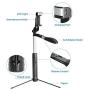 Selfie Stick,MOCREO Selfie Stick Gimbal Stabilize with LED Light Smooth Video Record Extendable Anti Shake Selfie-Stick-Remote-Control-Tripod for Live Broadcast Compatible with iPhone&Andriod