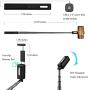 Selfie Stick Bluetooth, DASEN Extendable Wireless Selfie Stick with Fill Light Compact Aluminum Monopod for iPhone 8 Plus/Xs Max/XR/7/6,Galaxy Note 9/S10 Plus/S9,Huawei,LG,More iOS Android Cell Phone