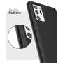 Encased Galaxy Note 20 Ultra Case (Thin Armor) Ultra Slim Flexible Grip Phone Cover (Samsung Note 20 Ultra) Black