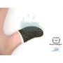 Finger Sleeve, Breathable PUBG Mobile Game Controller Finger Sleeve Touch Screen Finger Cot with Conducting Wire Fiber for Mobile Game, Rules of Survival, for Android iOS Tablet (6 Pack)
