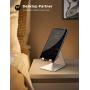 Lamicall Cell Phone Stand, Desk Phone Holder Cradle Compatible with Phone 11 Pro Xs Max XR X 8 7 6 Plus SE, All Smartphones Charging Dock, Desktop Accessories - Silver