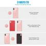 Mount Metal Plate with Adhesive for Magnetic Cradle-Less Mount -X4 Pack 2 Rectangle and 2 Round (Compatible with WizGear mounts) (Rose Gold)