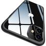 CASEKOO Crystal Clear Compatible with iPhone 11 Case, [Anti-Yellowing] Shockproof Protective Hybrid Phone Cases Slim Fit Cover for iPhone 11 (6.1 inch) 2019 - Matte Black