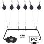 KIWI design VR Cable Management | Ceiling Pulley System for HTC Vive/Vive Pro Virtual Reality/Oculus Rift/PS VR/Microsoft MR/Samsung Odyssey VR Accessories (Black)