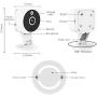 Wireless Smart Home Camera, 1080p HD Indoor 2.4G IP Security Surveillance System with Night Vision 2-Way Audio for Home Office Baby Nanny Pet Monitor with iOS, Android App