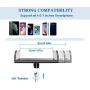 Cell Phone Holder for Desk,Universal Phone Clip Holder Clamp 360° Rotation Phone Stand Holder Mount,Flexible Long Arm Bracket for Phone 11 Pro XS Max XR X 8 8P,Huawei,xiaomi, Samsung Galaxy - Black