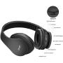 Wireless Bluetooth Headphones Over-Ear with Deep Bass, Foldable Wireless and Wired Stereo Headset Buit in Mic for Cell Phone, PC,TV, PC,Light Weight for Prolonged Wearing (Black)