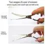 Dog Grooming Scissors kit, Pet Grooming Trimmer Set with Safety Round Blunt Tip-Thinning, Straight, Curved Shears tool with Comb, Nail Cliper and Nail File for Long Short Hair & Fur of Cat and Puppy