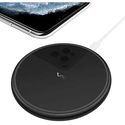 Fast Wireless Charger, Vebach Dubhe1s Qi Certified Wireless Charging Pad 7.5W for iPhone SE 2020/11/11 Pro/11 Pro Max/Xs/Xs Max/XR/X/8/8P, 10W for Samsung Galaxy S20/S10/Note 10/S9, Aluminum Frame