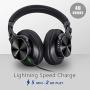 Noise Cancelling Headphones Bluetooth V5.0 Wireless,40Hours Playtime Headsets Over Ear with Microphones&Fast Charge,Srhythm NC75 Pro for TV/PC/Cell Phone - Low Latency