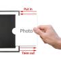 Schliersee 5x7 Glass Picture Frames Desktop Display Multi Mirror Edge Bulk Photo Frame Set, 6 Pack