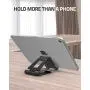 Nulaxy A4 Cell Phone Stand, Fully Foldable, Adjustable Desktop Phone Holder Cradle Dock Compatible with Phone 11 Pro Xs Xs Max Xr X 8, iPad mini, Nintendo Switch, Tablets (7-10"), All Phones Nulaxy A4 Cell Phone Stand, Fully Foldable, Adjustable Desktop Phone Holder Cradle Dock Compatible with Phone 11 Pro Xs Xs Max Xr X 8, iPad mini, Nintendo Switch, Tablets (7-10"), All Phones