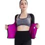 Valentina Womens Long Sleeve Arm Shaper Slimming Shirt Waist Cincher Firm Control Bodysuit for Weight Loss