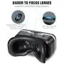 [New Version]HAMSWAN 3D Virtual Reality Headsets with Unique Design and Multifunction Button Compatible with Smartphones Within 4.0-6.11 inch
