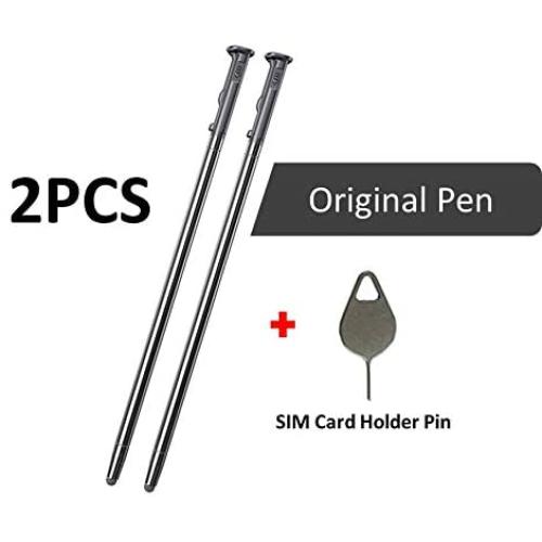 2PCS Real Stylo 5 Pen Touch Pen Replacement Part for LG Stylo 5 / Stylo 5+ Q720AM Q720VS Q720MS Q720PS Q720CS Q720MA LCD Touch Pen Stylus Pen + Eject Pin (2PCS Pen/Gray)