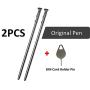 2PCS Real Stylo 5 Pen Touch Pen Replacement Part for LG Stylo 5 / Stylo 5+ Q720AM Q720VS Q720MS Q720PS Q720CS Q720MA LCD Touch Pen Stylus Pen + Eject Pin (2PCS Pen/Gray)