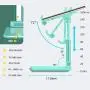 Cell Phone Stand, Adjustable Cell Phone Stand, TopACE Foldable Portable Desktop Stand, Phone Holder Stand for Desk Sturdy Aluminum Metal Stand for Phone/iPad/Kindle/Tablet/Switch (Green)