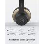 Mpow Bluetooth Headset V5.0 with Dual Microphone, Wireless PC Headphones,CVC8.0 Noise Canceling, On Ear for Computer,Cell Phone, Call Center, Office, Skype, 22 H Talk Time,Soft Earpad (Wired Optional)