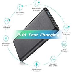 Portable Charger 26800mAh Power Bank, Ultra-High Capacity Universal External Battery Pack with 4 LED Indicator Dual USB Ports Battery Backup for Smart Phones,Tablet and More-[Black]