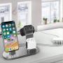 OLEBR Charging Stand Compatible with iWatch 5 and 4 Watch Charging Stand for AirPods, iWatch Series 5/4/3/2/1,iPhone 11/11 Pro/11 Pro Max/Xs/X Max/XR/X/8/8Plus/7/7 Plus /6S /6S Plus/iPad-Space Gray