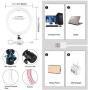 Selfie Ring Light with Tripod Stand with Phone Holder for, Live Stream,Self-Portrait Shooting (Pink,1 X Fill Light +1 X Mobile Phone Clip, 11.8in)