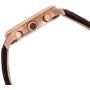 Tommy Hilfiger Mens Casual Stainless Steel Quartz Watch with Leather Calfskin Strap, Brown, 22 (Model: 1791308)