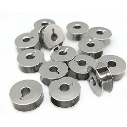 YEQIN 20 pk&quotL" Metal Bobbins for Sewing Machine Alphasew Bernina Brother Riccar Baby Lock +More (55623S) - (SA159) - (H12413002)