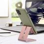 Cell Phone Stand Holder - ToBeoneer Aluminum Desktop Solid Portable Universal Desk Stand Compatible with All Mobile Smart Phone Huawei iPhone X 8 7 6 Plus 5 Ipad Mini Tablet Office Decor (Rose Gold)