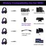 PS4 Headset PC Gaming Headsets for Xbox One - AH68 3.5mm Wire Over Ear Headphone with Mic, Volume Control, Noise Isolating for Playstation4, Laptop,MP3, Smartphones, Tablet