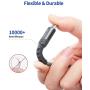 USB Type C Cable 3A Fast Charging, JSAUX(2-Pack 3.3ft+10ft) USB-A to USB-C Charge Braided Cord Compatible with Samsung Galaxy S10 S10E S9 S8 S20 Plus,Note 10 9 8,Z Flip, and Other USB C Charger(Grey)