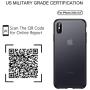 Meifigno Magic Series iPhone X Case, iPhone Xs Case, [Military Grade Drop Tested][Satiny Touch], Translucent Matte PC with Soft Edges, Shockproof and Protective Phone Case for iPhone X/Xs 5.8", Black