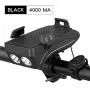 Bicycle Headlight Bike Lights USB Rechargeable 4 in 1 Multifunction Bicycle Headlight with Mobile Phone Stand 4000 MAH Power Bank 130 dB Speaker 400 Lumen IPX65 Waterproof Bike Headlight Bicycle Headlight Bike Lights USB Rechargeable 4 in 1 Multifunction Bicycle Headlight with Mobile Phone Stand 4000 MAH Power Bank 130 dB Speaker 400 Lumen IPX65 Waterproof Bike Headlight