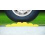 Camco Heavy Duty Leveling Blocks, Ideal For Leveling Single and Dual Wheels, Hydraulic Jacks, Tongue Jacks and Tandem Axles (4 pack) , Yellow - 44501