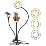 Movo Desk Ring Light with Stand and Phone Holder with VXR10 Video Microphone Compatible with iPhone, Android Smartphones - Smartphone Video Recording Kit Perfect for Vlogging and YouTube Equipment Movo Desk Ring Light with Stand and Phone Holder with VXR10 Video Microphone Compatible with iPhone, Android Smartphones - Smartphone Video Recording Kit Perfect for Vlogging and YouTube Equipment