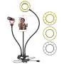 Movo Desk Ring Light with Stand and Phone Holder with VXR10 Video Microphone Compatible with iPhone, Android Smartphones - Smartphone Video Recording Kit Perfect for Vlogging and YouTube Equipment