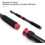 Gimbal Extension Pole, Lightweight Aluminum Telescopic Rod for DJI OSMO Mobile 2 Zhiyun Smooth 4/Q Smartphone Stabilizer and DSLR Camera, 10.4 to 17.3 Inch Adjustable