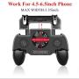 COOBILE Gaming Grip with Portable Charger Cooling Fan,for PUBG Mobile Controller L1R1 Mobile Game Trigger Joystick for 4-6.5" Phone (Upgraded Version 2000mAh)