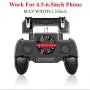 COOBILE Gaming Grip with Portable Charger Cooling Fan,for PUBG Mobile Controller L1R1 Mobile Game Trigger Joystick for 4-6.5" Phone (Upgraded Version 4000mAh)