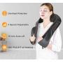 Shiatsu Back Neck and Shoulder Massager with Heat - Electric Massage Pillow with 3D Deep Tissue Kneading for Lower Back, Feet, Legs Muscle Pain Relief - Home, Office, and Car Use